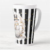 Tasse Latte Groß Snowman and Stripes Var01 (Rechte Ecke)