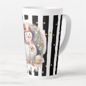 Tasse Latte Groß Snowman and Stripes Var02 (Rechte Ecke)