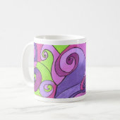 Tasse - Lavendel Waves (Vorderseite Links)