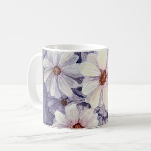 Tasse Lavender African Daisies (Vorderseite Links)