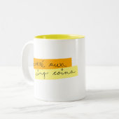 Tasse Le Carré Zusatzcinq Münzen (Vorderseite Links)