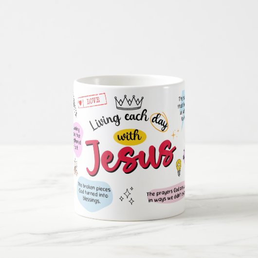 Tasse 'Lebe jeden Tag mit Jesus' (Mittel)