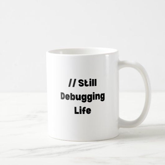 Tasse 'Lebensfehlerbehebung' – Lustiges Geschenk f (Rechts)