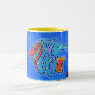 Tasse - Lebhafter tropischer Fisch