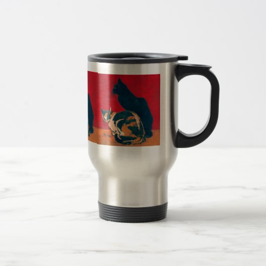 Tasse: Les Chats von Theophile Steinlen Reisebecher (Rechts)
