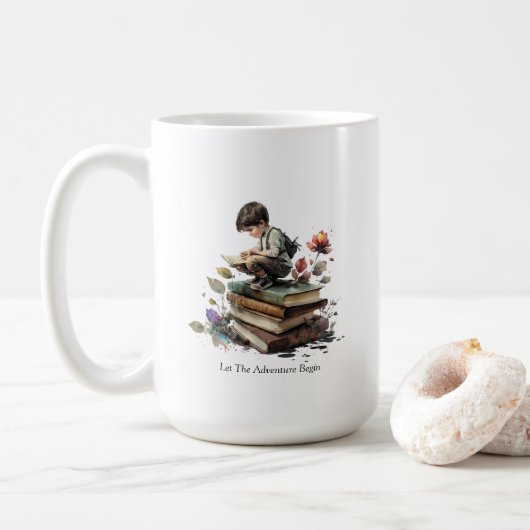 Tasse lesen (Mit Donut)