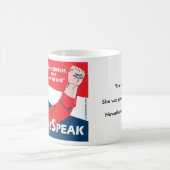Tasse #LetLizSpeak Elizabeth Waren - durch BJCM (Mittel)