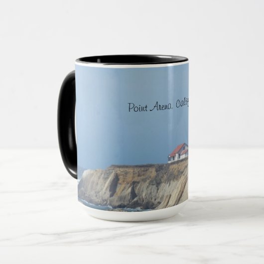 Tasse - Leuchtturm Point Arena (Vorderseite Links)