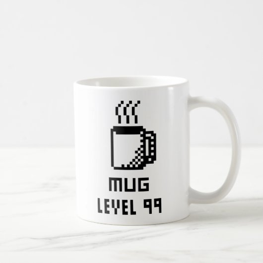 Tasse Level 99 8-Bit Pixel Art Tasse (Rechts)