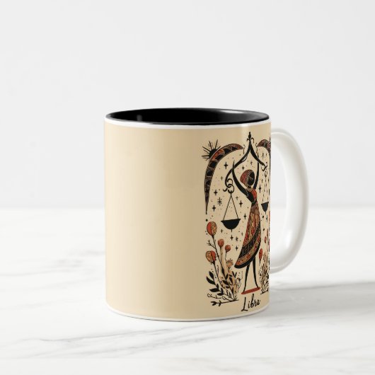 Tasse Libra Celestial Kunst (VorderseiteRechts)