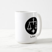 Tasse - Libra (schwarzer Kreis) (VorderseiteRechts)