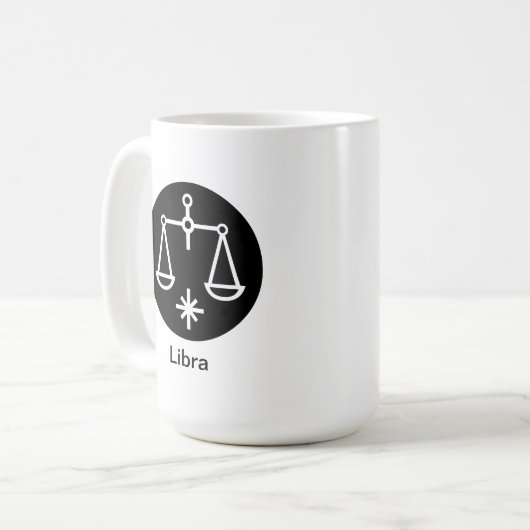 Tasse - Libra (schwarzer Kreis) (Vorderseite Links)