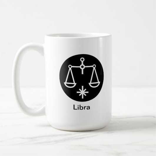 Tasse - Libra (schwarzer Kreis) (Links)