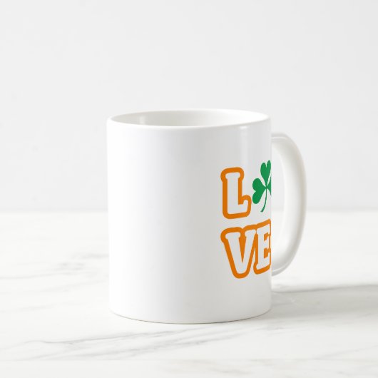 Tasse "LIEBE" (AUSGABE DES PATRICKS) (VorderseiteRechts)