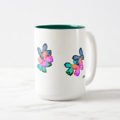 Tasse: Liebe des Schmetterlings Zweifarbige Tasse (VorderseiteRechts)