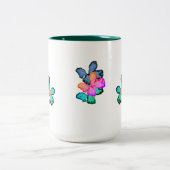 Tasse: Liebe des Schmetterlings Zweifarbige Tasse (Mittel)