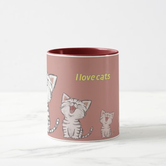 Tasse Liebe Katzen (Zentrum)