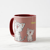 Tasse Liebe Katzen (Vorderseite Links)