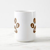 Tasse Liebe Paws Brown (Mittel)
