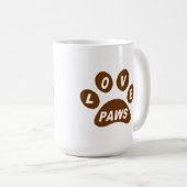 Tasse Liebe Paws Brown (VorderseiteRechts)