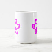 Tasse Liebe Paws Pink (Mittel)