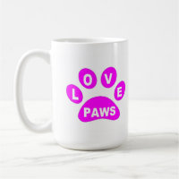 Tasse Liebe Paws Pink