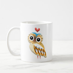 Tasse Liebe Uhu, niedliche Uhusillustrierung