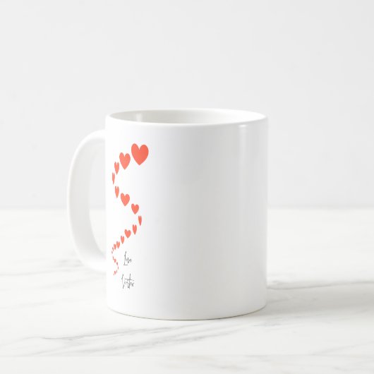Tasse "Liebe Vortex": Design auf beiden Seiten (Vorderseite Links)