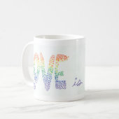Tasse, Liebe zu sagen ist Liebe. Kaffeetasse (Vorderseite Links)