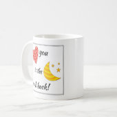 Tasse "Liebe zum Mond und zurück" (Vorderseite Links)