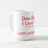 Tasse/Lieber Daddy Kaffeetasse (Vorderseite Links)