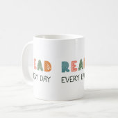 Tasse 'Lies jeden Tag' (Vorderseite Links)