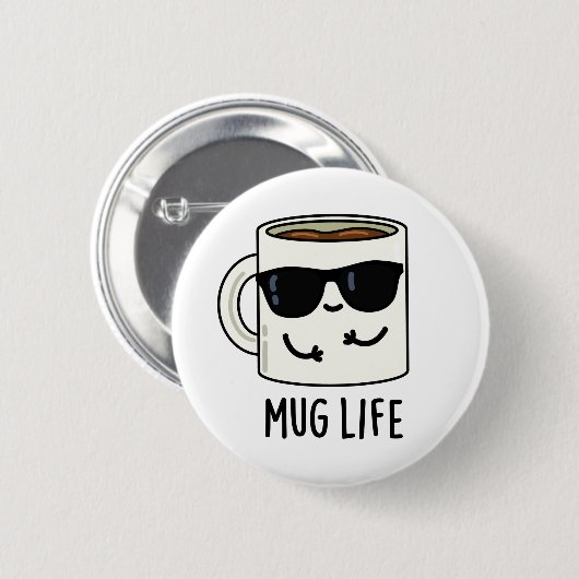 Tasse Life Funny Mug Puff Button (Vorne & Hinten)