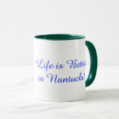 Tasse 'Life is Better in Nantucket Hydrangea' (VorderseiteRechts)