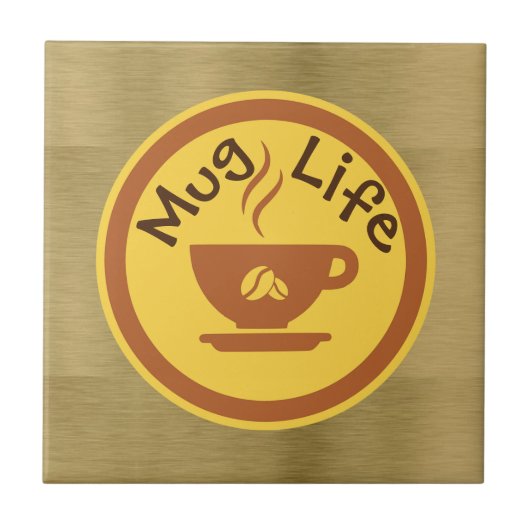 Tasse Life Keramik Fliese (Vorderseite)
