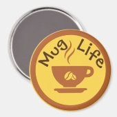 Tasse Life Magnet (Vorderseite/Rückseite)