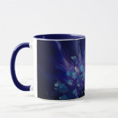 Tasse lila Art Foliage Malerei (Links)