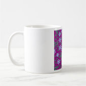 Tasse lila Blumenkunst (Links)