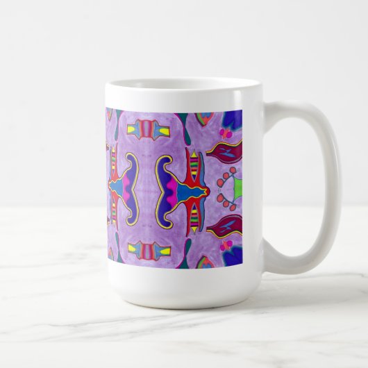 Tasse lila Drache (Rechts)