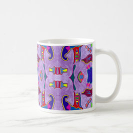 Tasse lila Drache