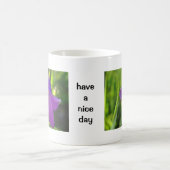 Tasse lila Glokenblumen: have a nice day (Mittel)