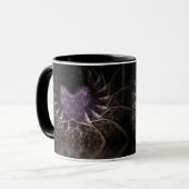 Tasse lila Herz (Vorderseite Links)