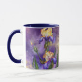 Tasse lila Iris-Blume (Links)