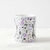 Tasse lila Music Pattern Foto (Mittel)