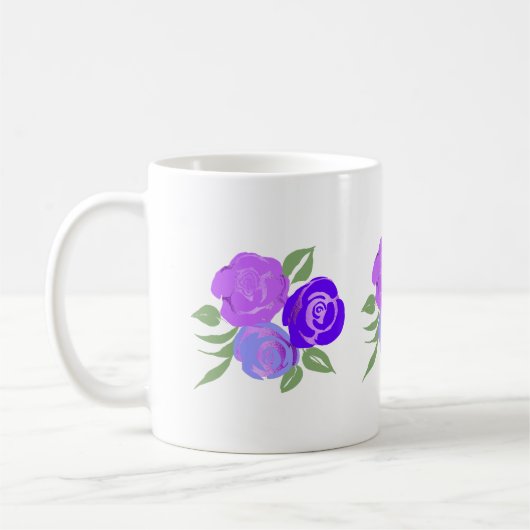 Tasse lila Rose (Links)