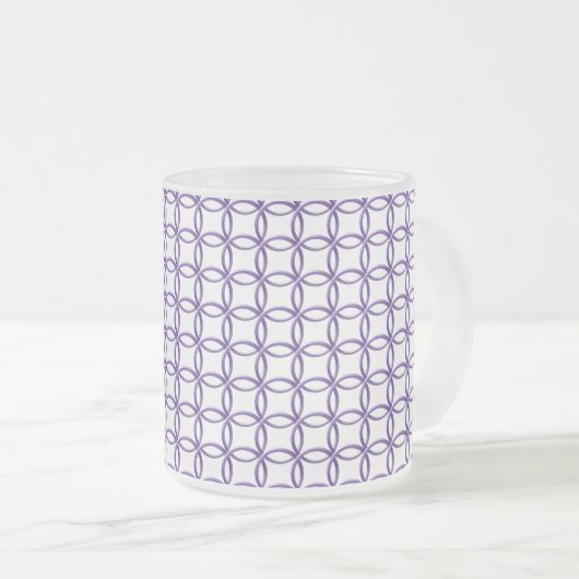 Tasse - Lila Verriegelungen (VorderseiteRechts)