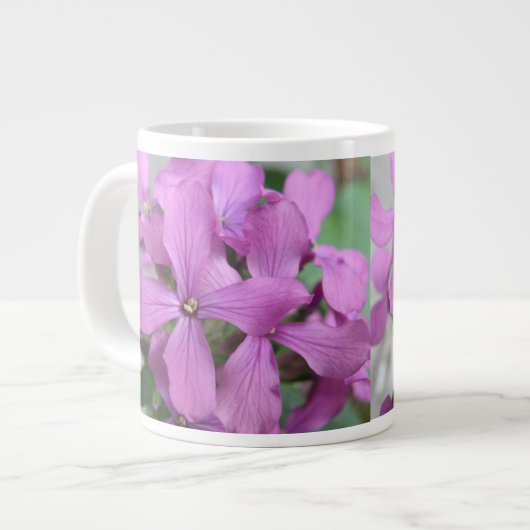 Tasse lila Wildblumen (Vorderseite Links)