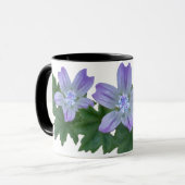 Tasse lila Wildblumen (Vorderseite Links)