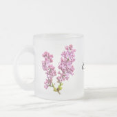 Tasse - Lilac blüht mit Namen (Links)