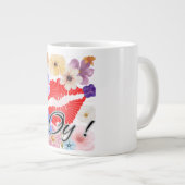 Tasse: Lippen und Blume Jumbo-Tasse (Vorderseite Rechts)